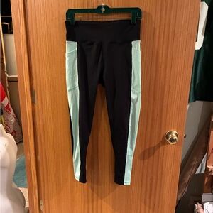 LuLaRoe Brave Women's Leggings in Black and Mint